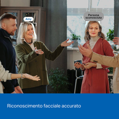 Tapo C260 Telecamera Wi-Fi Interno 4K 8MP, 360° Visuale, Riconoscimento Facciale