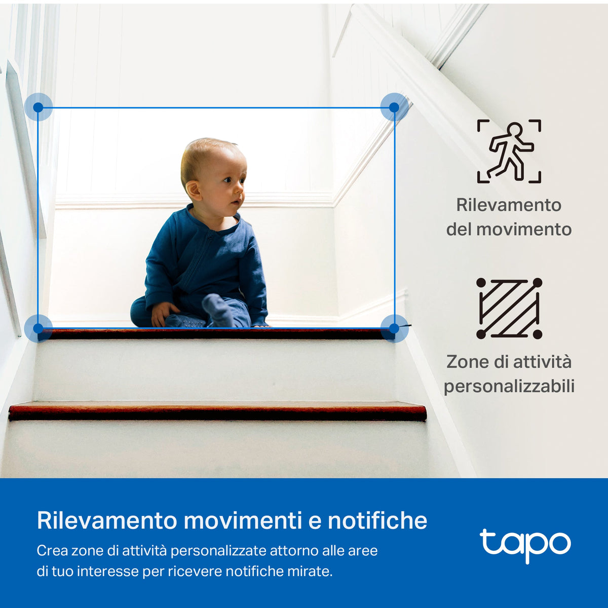 Tapo C232 Telecamera Wi-Fi Interno 3K 5MP, 360° Visuale, Porta Ethernet