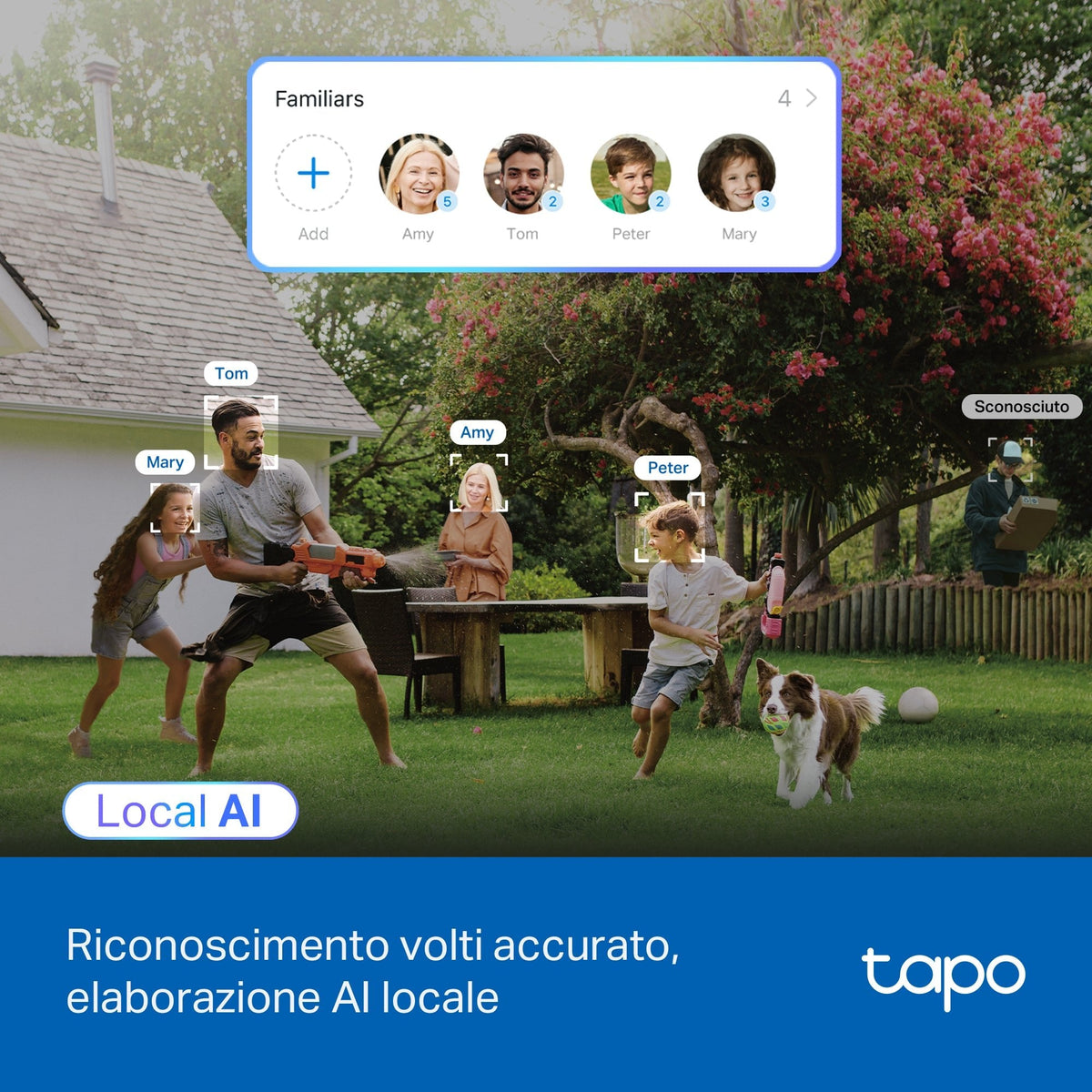 Tapo C560WS Telecamera WiFi Esterno 4K 8MP, Starlight, 360° PTZ, Starlight