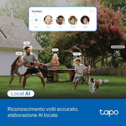 Tapo C560WS Telecamera WiFi Esterno 4K 8MP, Starlight, 360° PTZ, Starlight