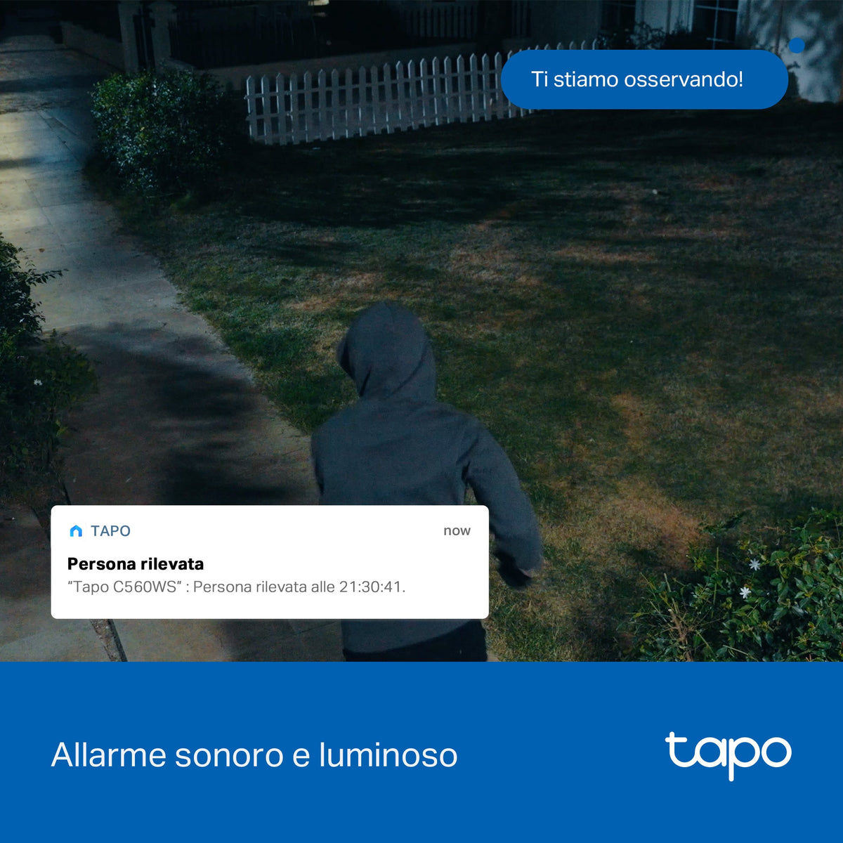 Tapo C560WS Telecamera WiFi Esterno 4K 8MP, Starlight, 360° PTZ, Starlight