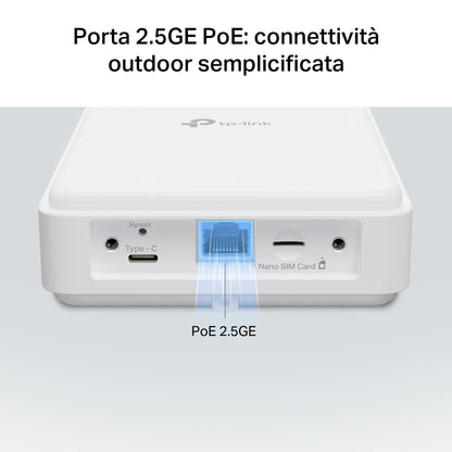 NE200-Outdoor Router 5G con SIM Esterno, Porta 2.5G, IP66, PoE (Adattatore incluso)