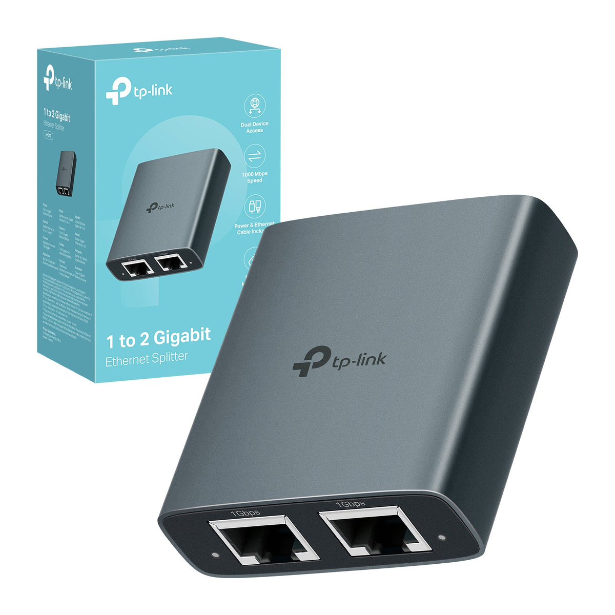 EH210 Sdoppiatore Ethernet Gigabit da 1 a 2