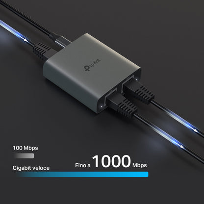 EH210 Sdoppiatore Ethernet Gigabit da 1 a 2