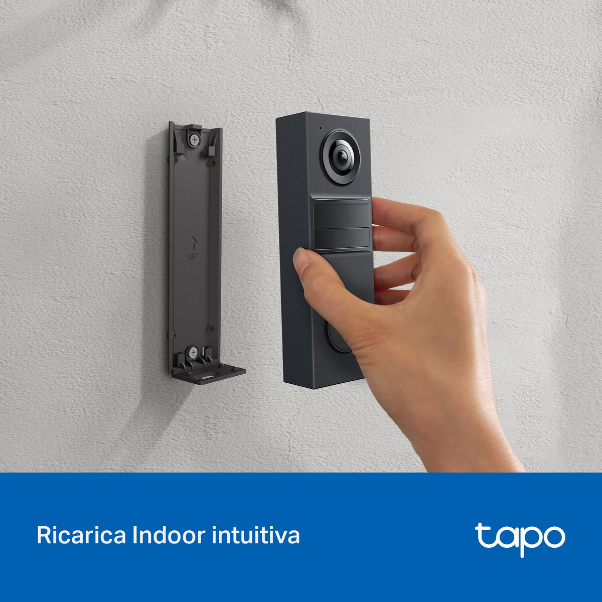 Tapo D205 Video Campanello 2K 3MP, Visione Notturna, Batteria 5200mAh