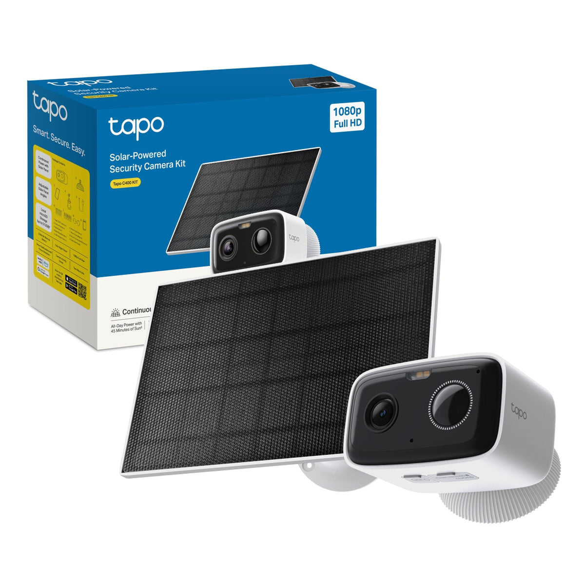 Tapo C400 KIT Telecamera WiFi Esterno FHD 2MP Batteria con Pannello Solare