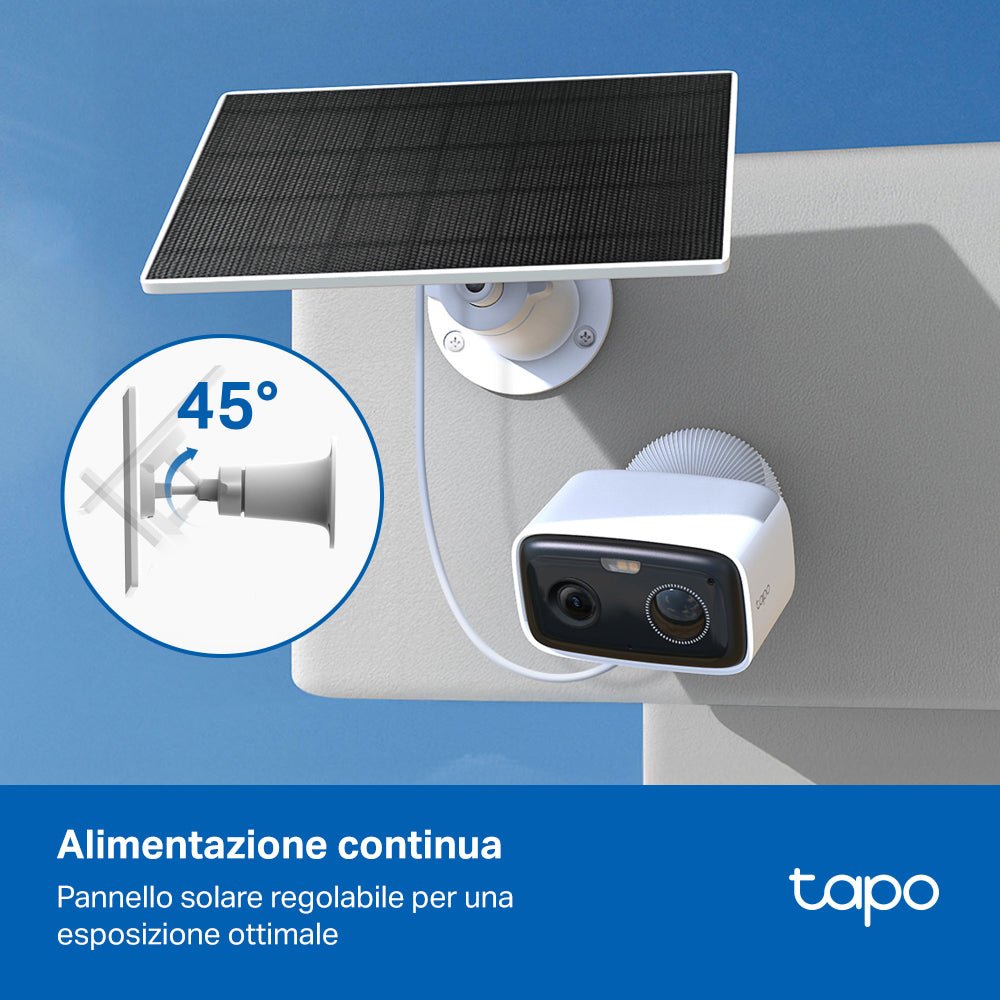Tapo C400 KIT Telecamera WiFi Esterno FHD 2MP Batteria con Pannello Solare