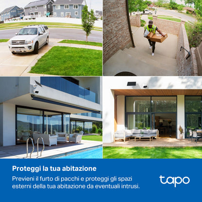 Tapo C400 KIT Telecamera WiFi Esterno FHD 2MP Batteria con Pannello Solare