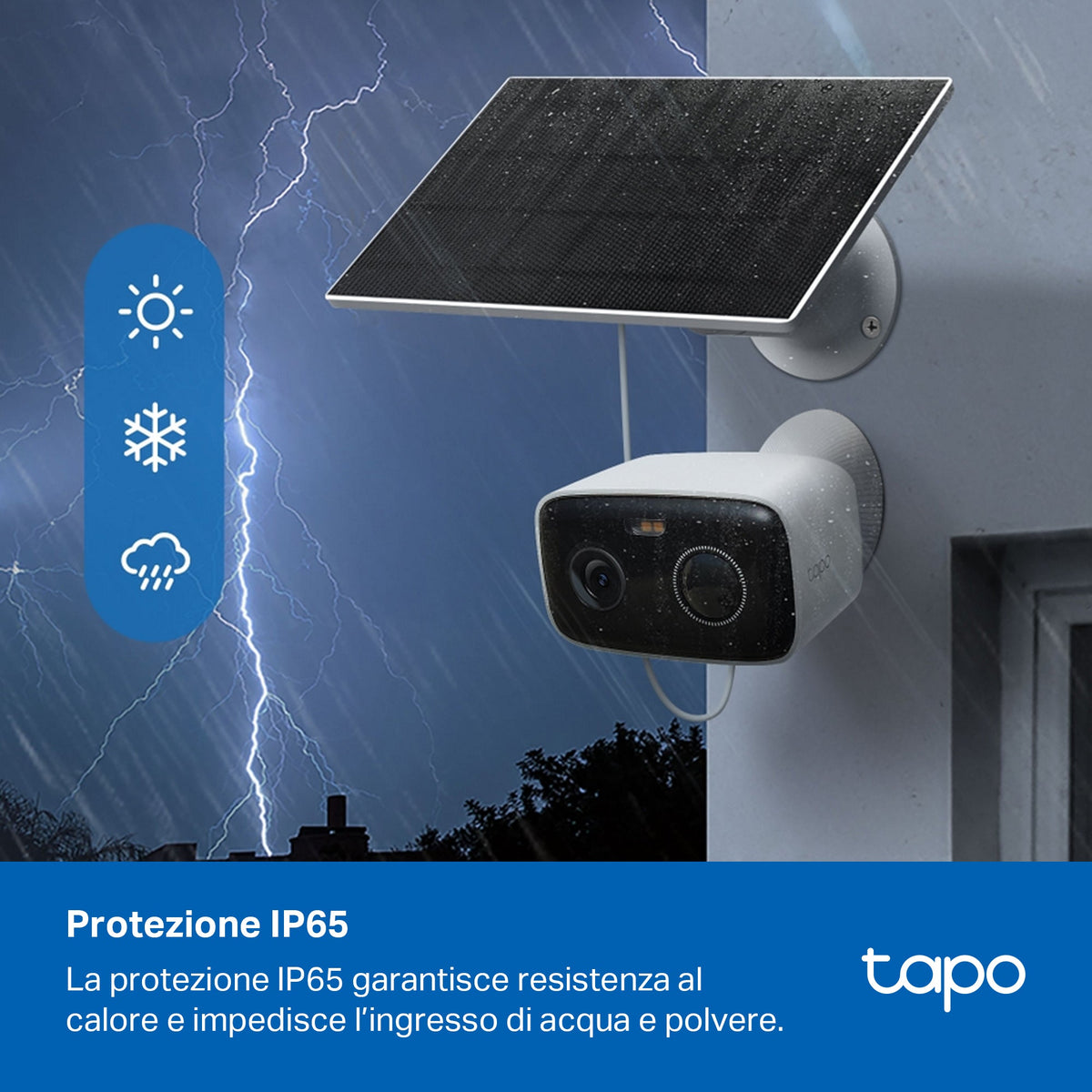 Tapo C400 KIT Telecamera WiFi Esterno FHD 2MP Batteria con Pannello Solare