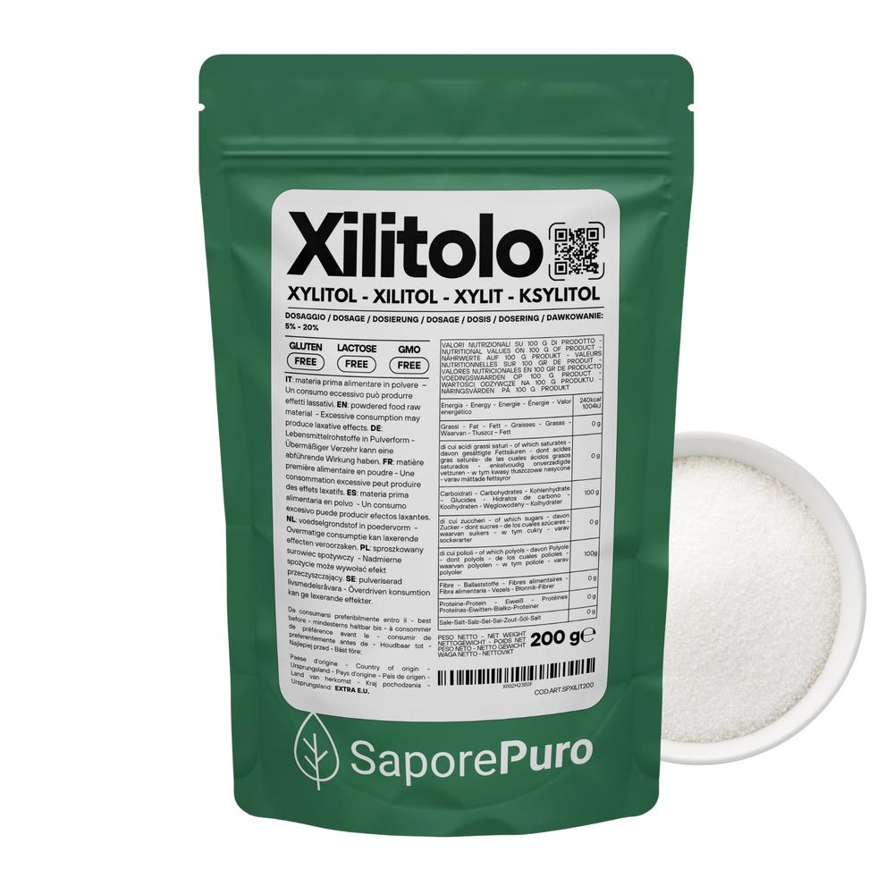 Xilitolo  - Dolcificante Naturale con meno Calorie - Origine Extra E.U.