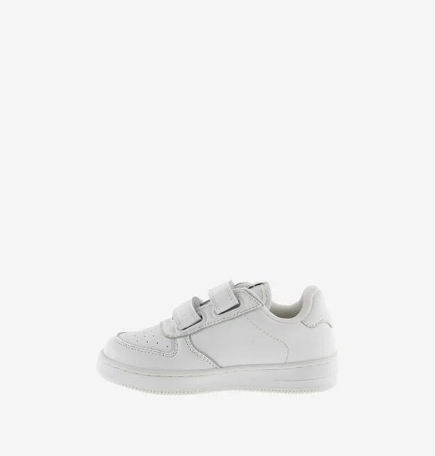 Victoria Sneaker Bambini Tiempo 1124103 Bianco Effetto Pelle