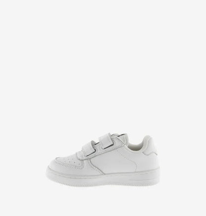 Victoria Sneaker Bambini Tiempo 1124103 Bianco Effetto Pelle