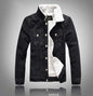 Men's fleece-lined denim jacket