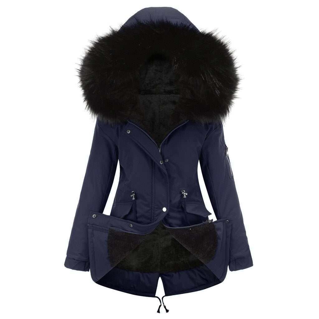Giubbotto Parker donna, imbottito con cappuccio