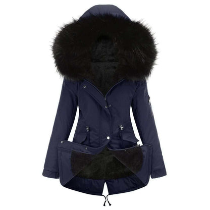 Giubbotto Parker donna, imbottito con cappuccio