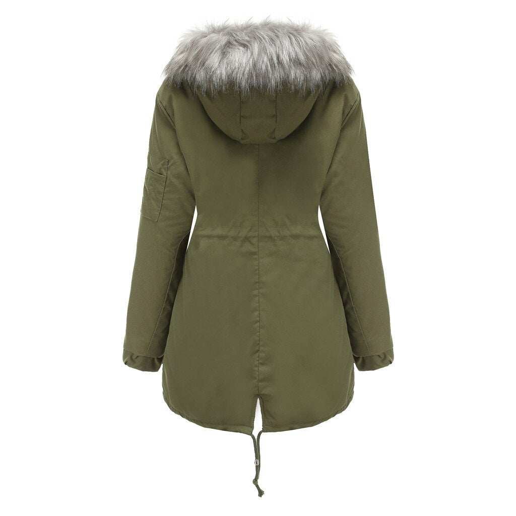 Giubbotto Parker donna, imbottito con cappuccio