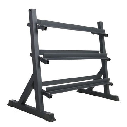 Hb Rastrelliera 3 Livelli Supporto Rack Porta Manubri Pesi Palestra Espositore