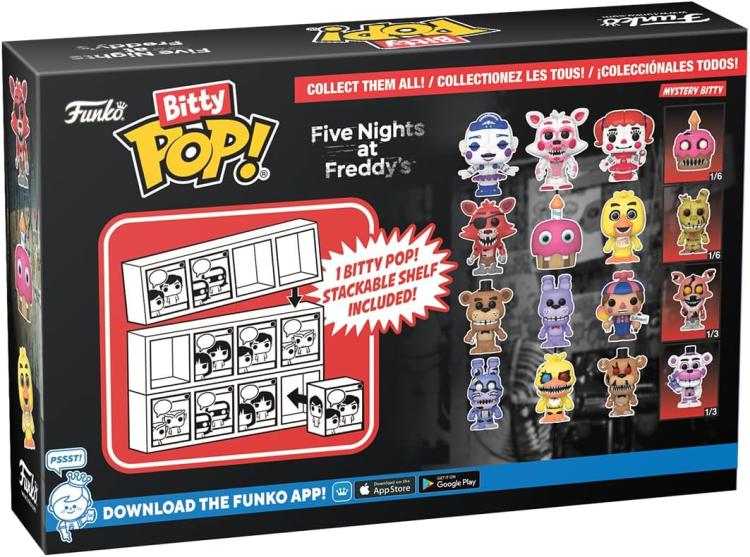 Funko Bitty Pop! Fnaf 4er-Pack – Ballora/Funtime Foxy/Baby + Überraschungs-Vinylfigur