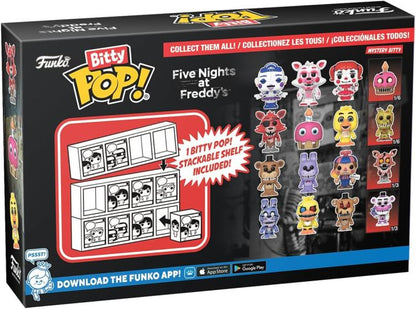 Funko Bitty Pop! Fnaf - 4er-Pack Foxy The Pirate/Cupcake/Chica + Überraschungsfigur