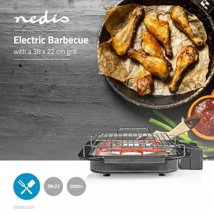 Nedis Elektrogrill Tischgrill Gartengrill 2000W