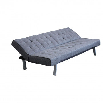 Divano Letto con Struttura in Metallo e Legno in due colori