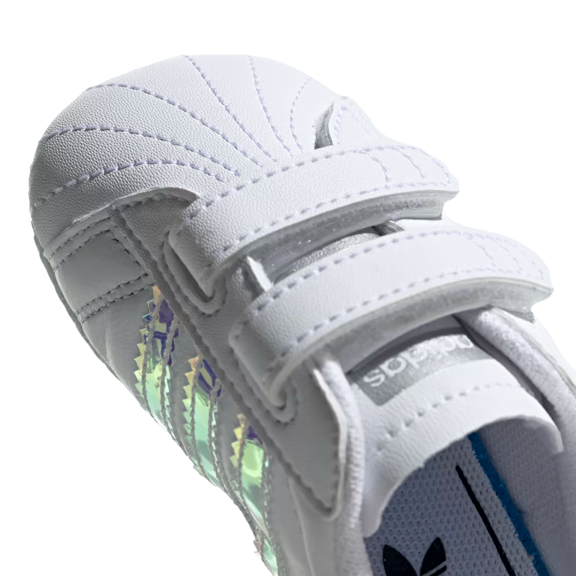 Adidas Superstar Crib BD8000 Sneakers Neonata Bianco Iridescente