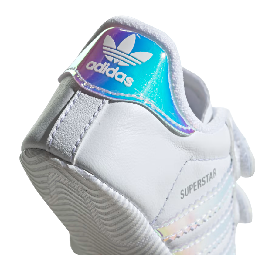 Adidas Superstar Crib BD8000 Sneakers Neonata Bianco Iridescente