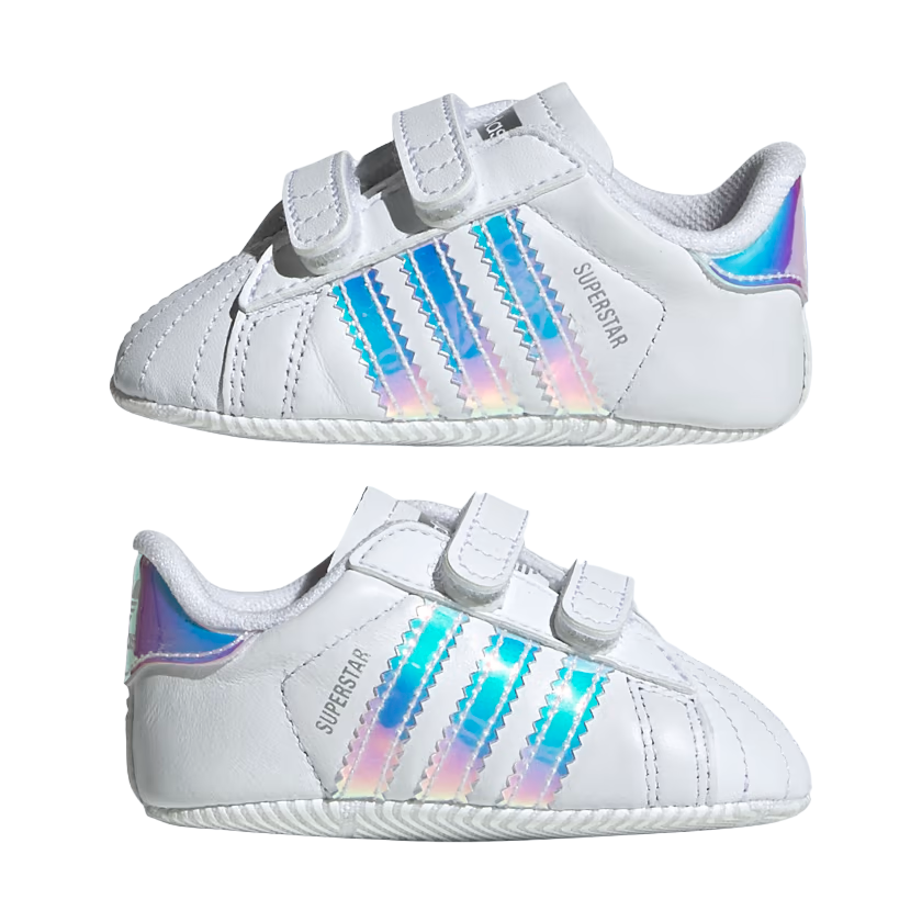 Adidas Superstar Crib BD8000 Sneakers Neonata Bianco Iridescente