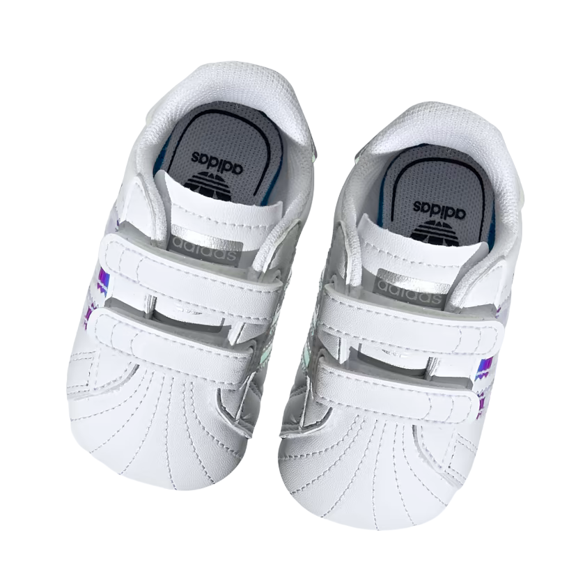 Adidas Superstar Crib BD8000 Sneakers Neonata Bianco Iridescente