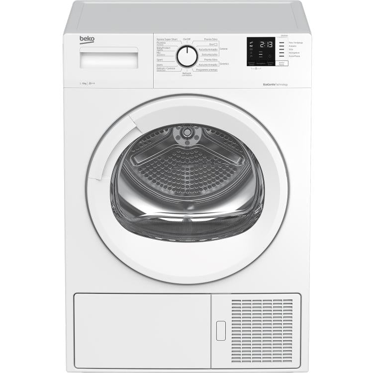 Beko Asciugatrice 9kg Frontale Drx923w Classe E Display Digitale Pompa Calore