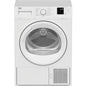 BEKO SLIM 7KG HEAT PUMP TUMBLE DRYER A++ INVERTER DIGITAL DISPLAY DRXS722W