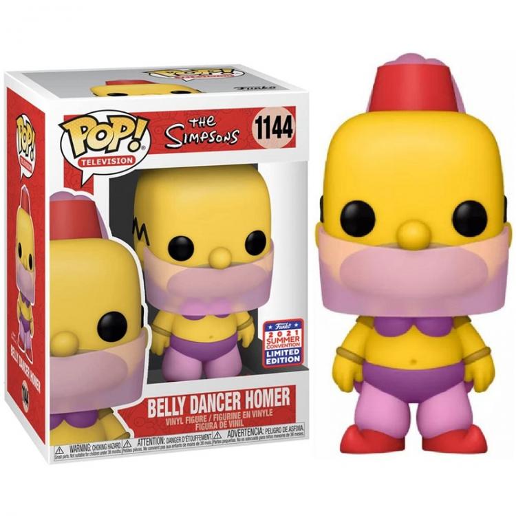 Funko Pop Television Die Simpsons Bauchtänzer Homer (1144) 2021 Sommer-Edition