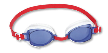 Schwimmbrille 7-14 Jahre, UV-Gläser, verstellbares Silikon, 3 Farben