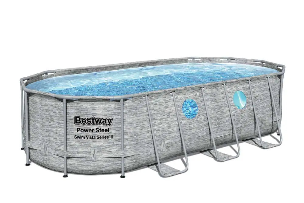 Piscina 549x274x122 ovale rattan