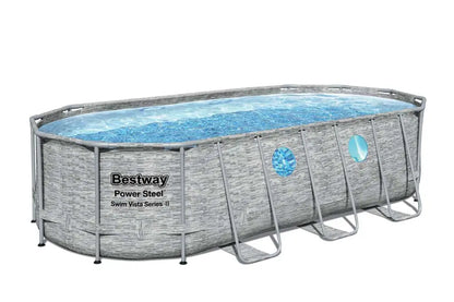 Piscina 549x274x122 ovale rattan