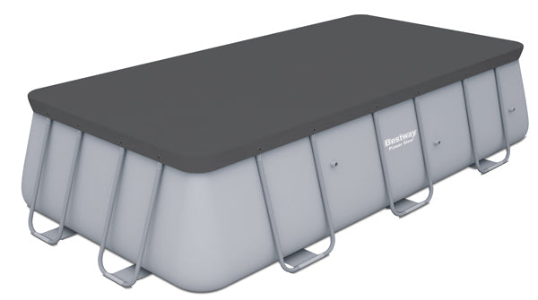 Telo copripiscina rettangolare antracite Frame cm 956 x 488 x 132
