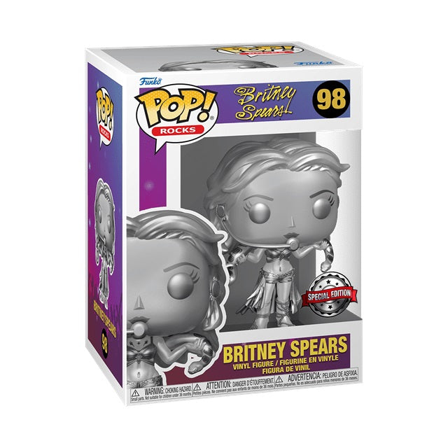 Funko Pop ! Rocks Britney Spears - Britney Spears (98) Special Edition Metallic