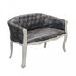 Elegantes Sofa mit Capitonné aus luxuriösem Stoff