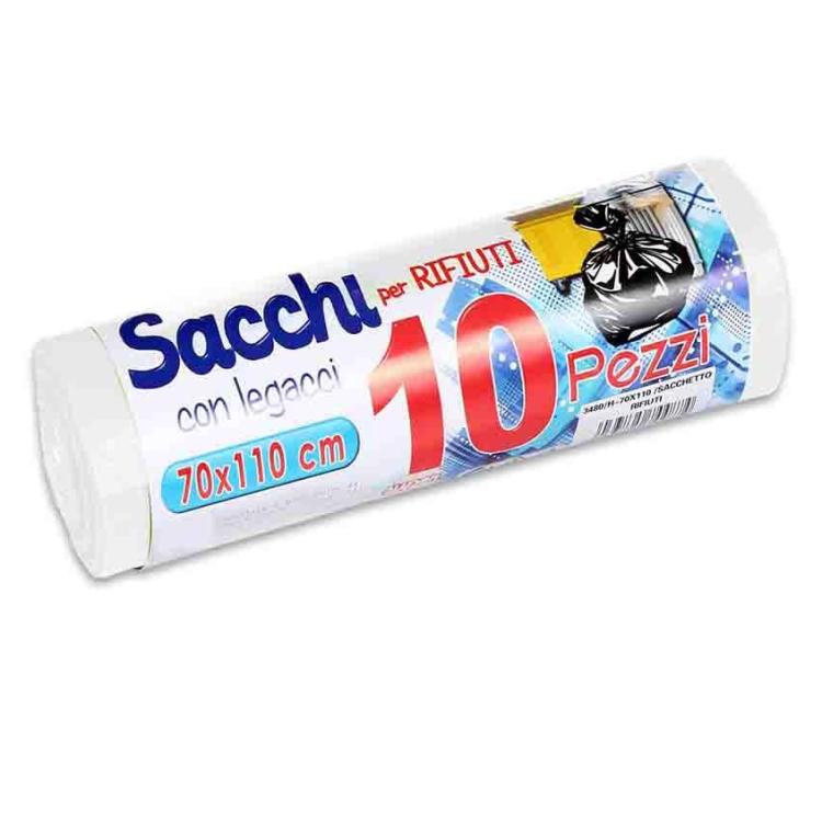 300 Müllsäcke Abfallsäcke Mülltüten Mülltrennung 70x110cm WEISS