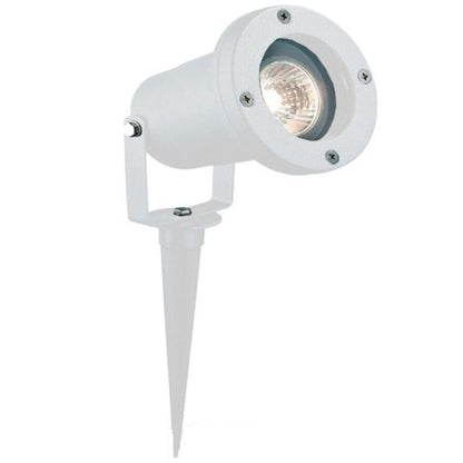 Faretto Giardino Picchetto Parete Esterno Segnapassi Orientabile Led Gu10 Bianco