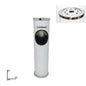 Outdoor Metal Ashtray Bin Office Waste Bin - White