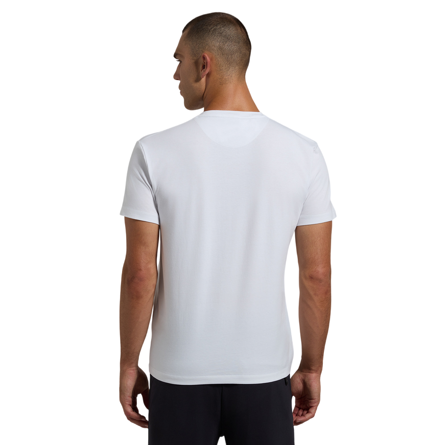 Bikkembergs | T-Shirt BMT0819 1000 Bianca con Logo Ricamato Uomo