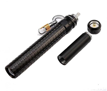 Taktische Militärtaschenlampe 80000W Wiederaufladbar Zoombare Schlagstockform