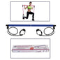 ELASTIC TOOL LONG BAR RESISTANCE ROPE EXERCISES ARMS PILATES YOGA BLUE
