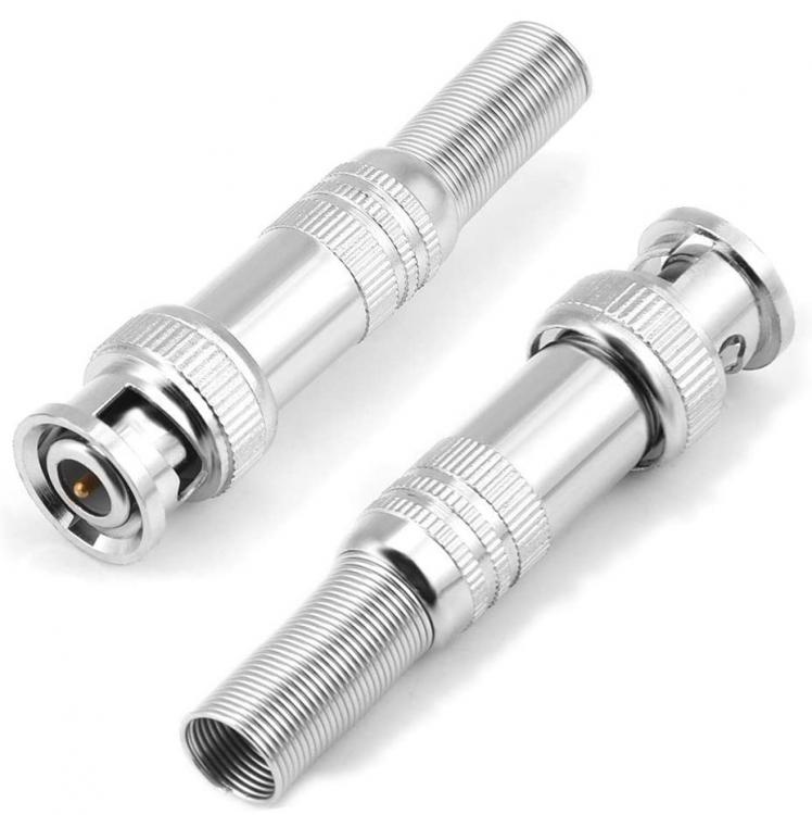 5 St. BNC-Schraubstecker, männlich, Metall, für RG59-Kabel, Überwachungskameras, DVR