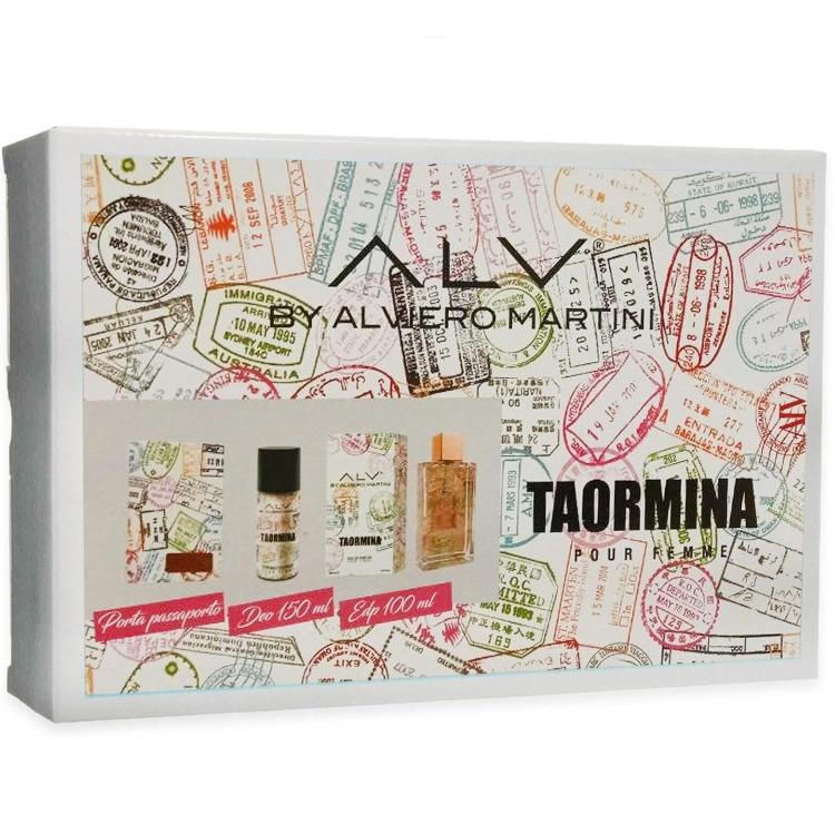 Alviero Martini Cofanetto Taormina Edp Profumo 100 ml+Deodorante 150ml+Portapassaporto