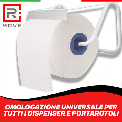 R Move 4 Rollen Haushaltspapier, Industrielle Jumbo-Rolle Profi-Handtücher mit 800 Abrissen, Hygienepapier aus reiner Zellulose, langlebig, extra stark, saugfähig für die Küche, insgesamt 3200 Abrisse