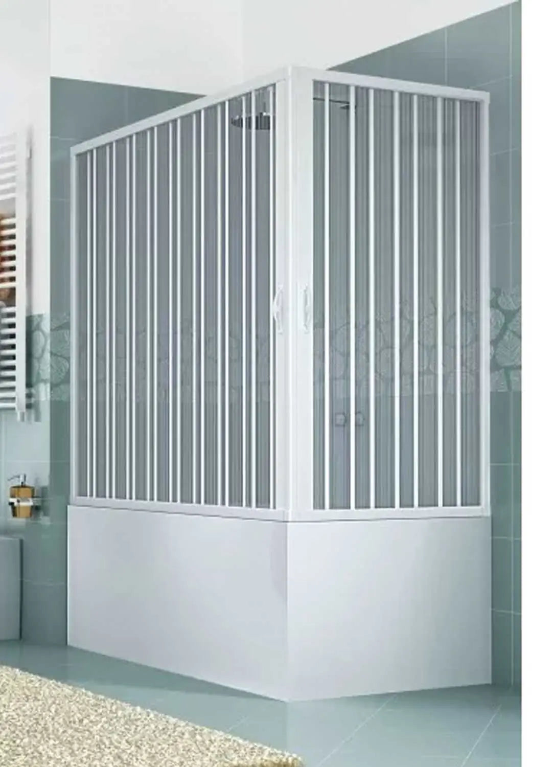 Wannendusche Galassia verstellbar – 60/70 x 160/170 cm – H 150 cm – Faltsystem