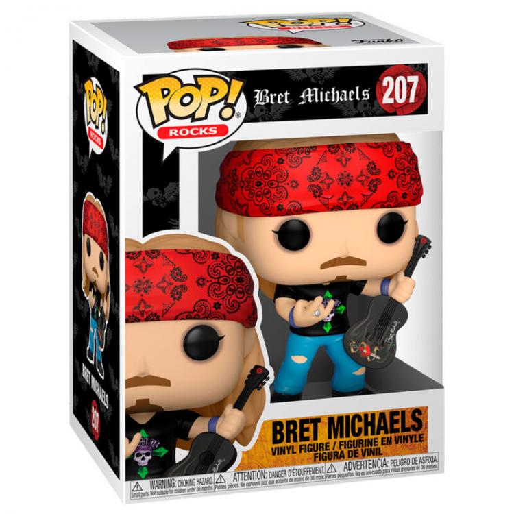 Funko Pop! Rocks Bret Michaels (207) Gitarrenband Pop Vinyl Figur Musik Rock
