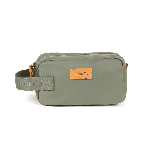 Pochette verde in nylon